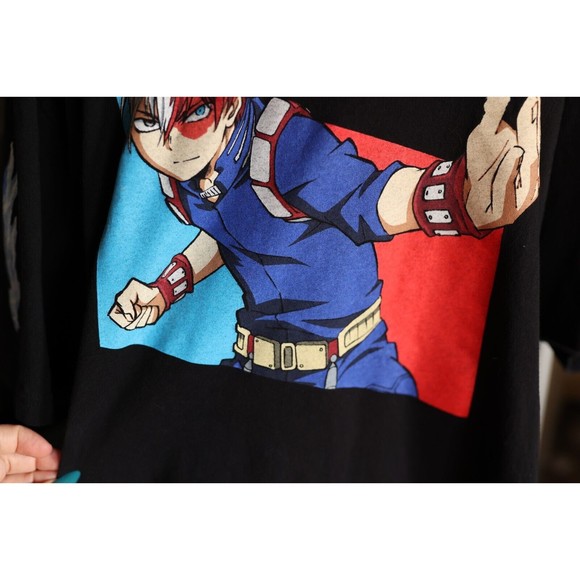 My Hero Academia Men's Shoto Todoroki Fire And Ice Character Anime T-Shirt XL - Picture 8 of 11